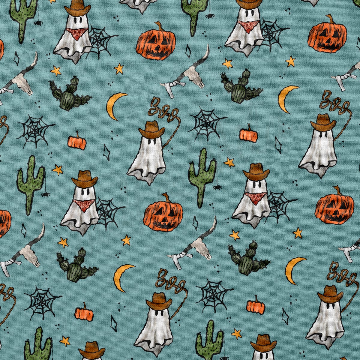 100% Cotton Fabric By the Yard Printed in USA Cotton Sateen -  Cotton Halloween  СTN1873