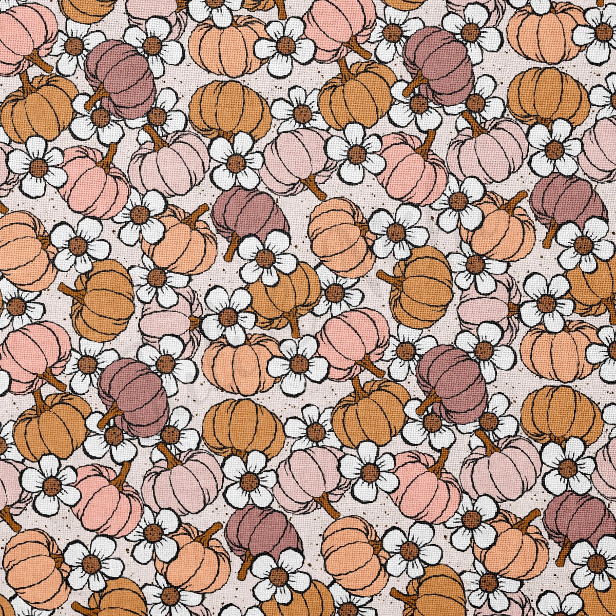 100% Cotton Fabric By the Yard Printed in USA Cotton Sateen -  Cotton Halloween Fall Pumpkins СTN1866