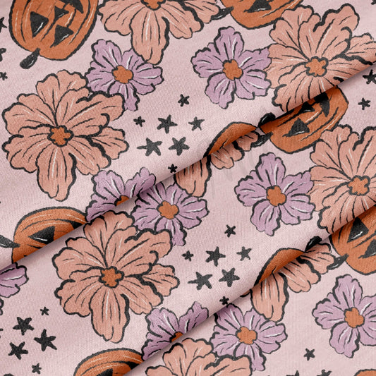 100% Cotton Fabric By the Yard Printed in USA Cotton Sateen -  Cotton Halloween  СTN1876