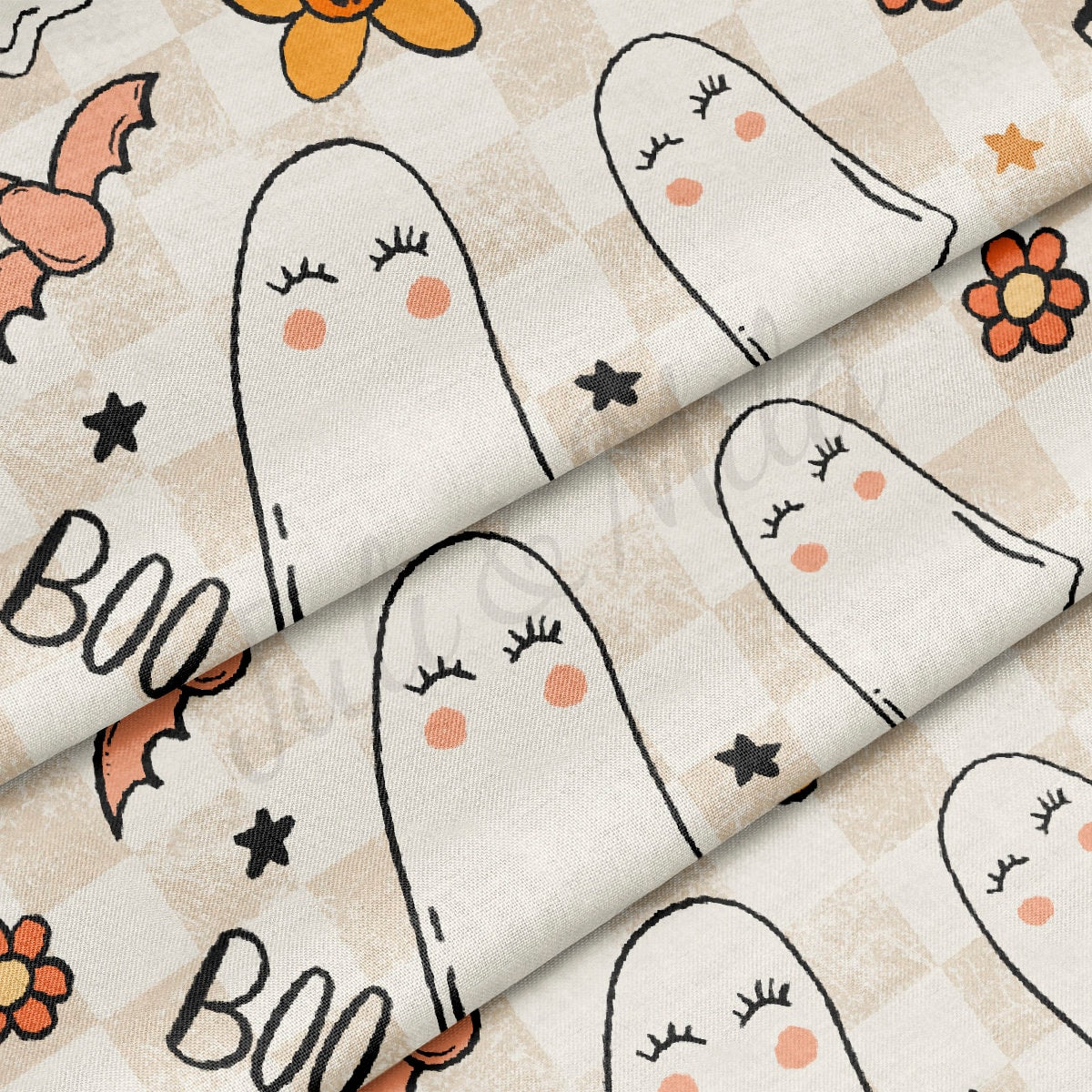 100% Cotton Fabric By the Yard Printed in USA Cotton Sateen -  Cotton Halloween  СTN1869