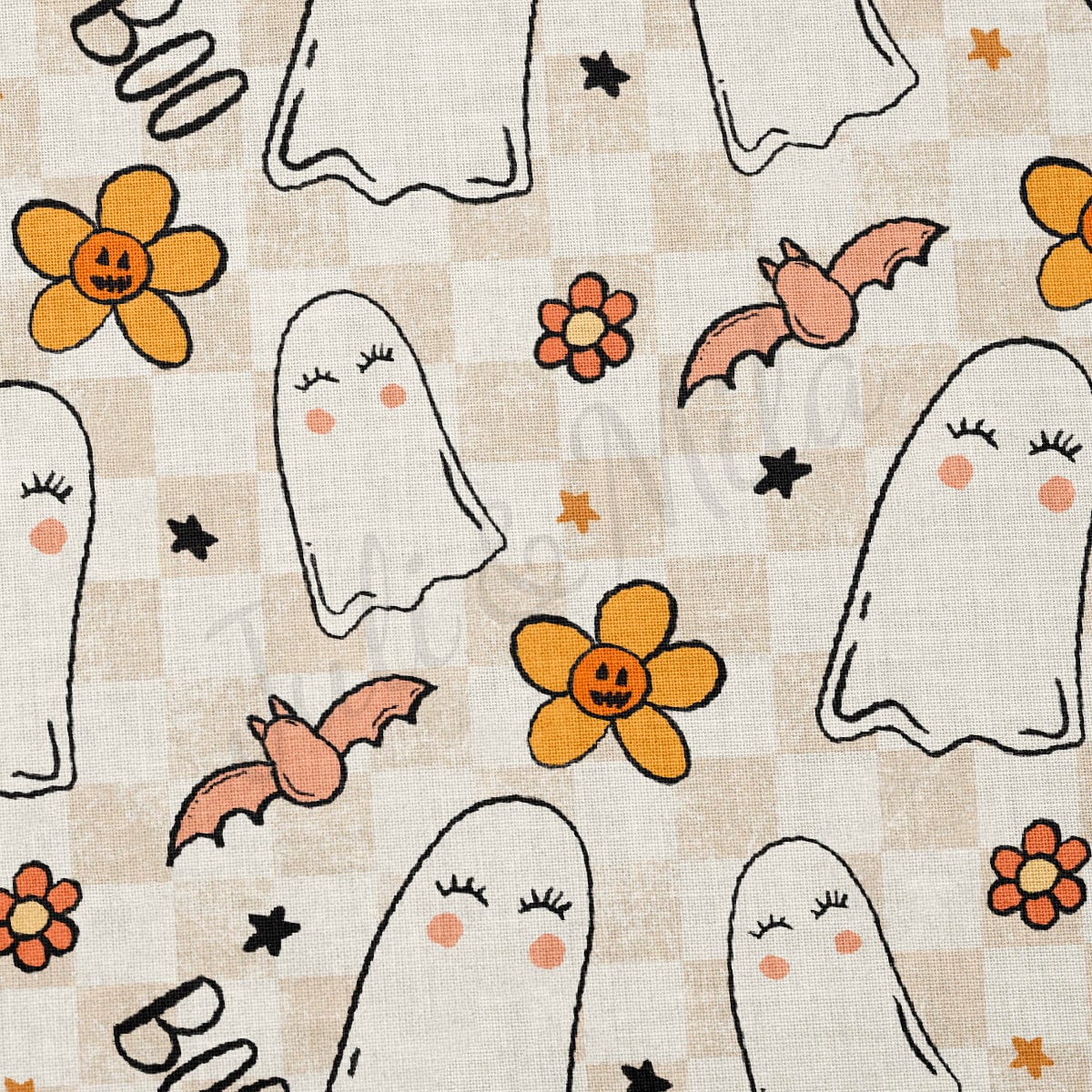 100% Cotton Fabric By the Yard Printed in USA Cotton Sateen -  Cotton Halloween  СTN1869