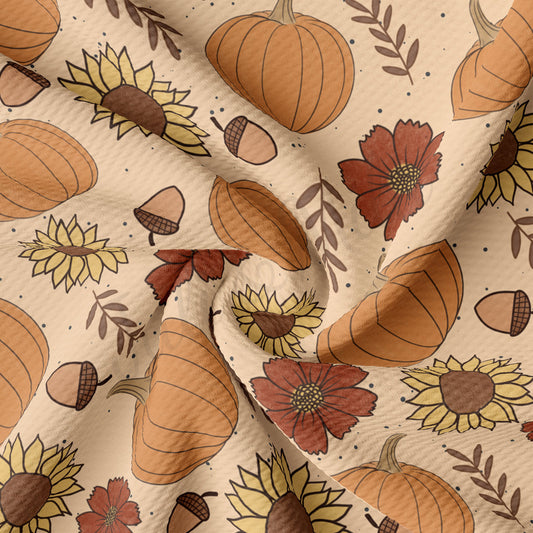 Autumn Fall Halloween Bullet Textured Fabric AA1952