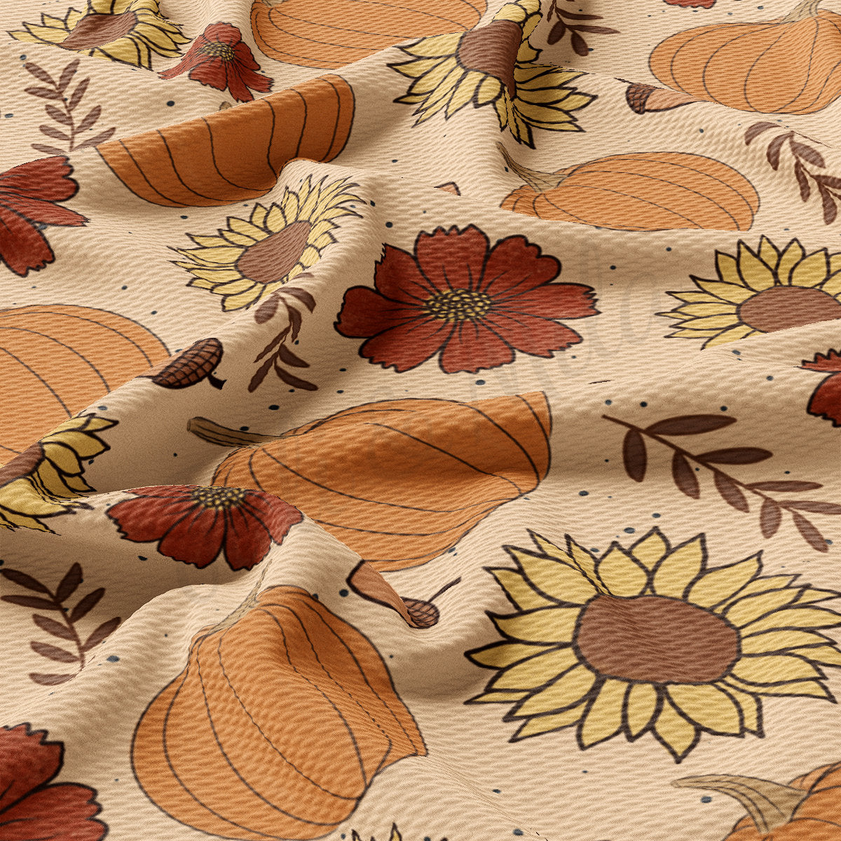 Autumn Fall Halloween Bullet Textured Fabric AA1952