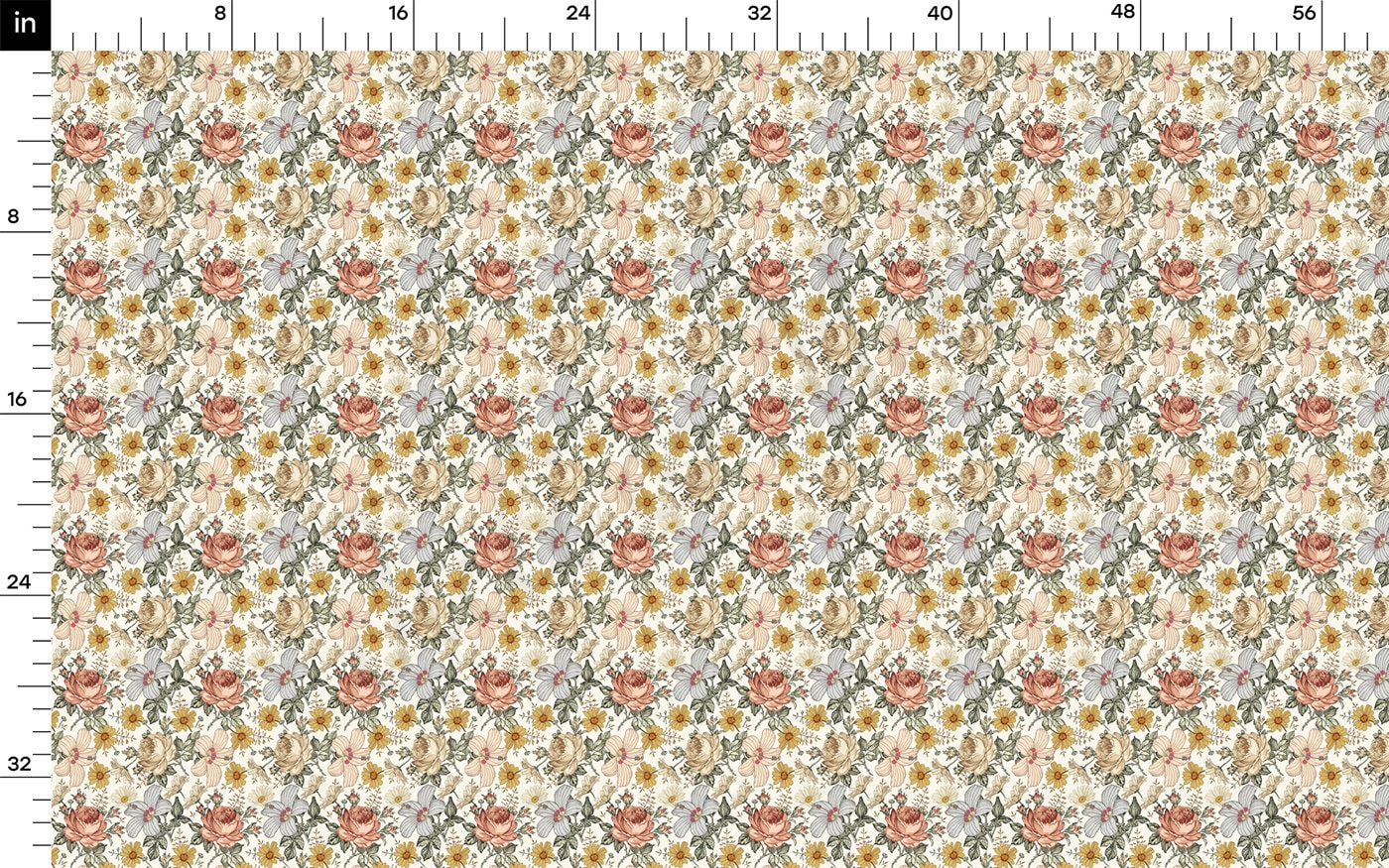 100% Cotton Fabric CTNFloral12