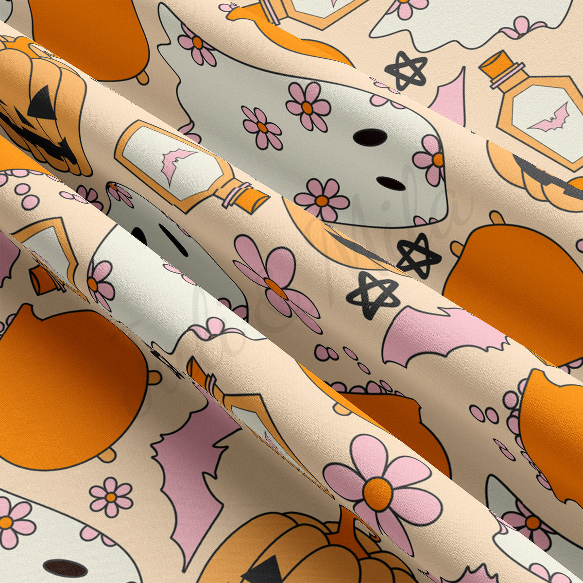 DBP Fabric Double Brushed Polyester Fabric DBP1872 halloween