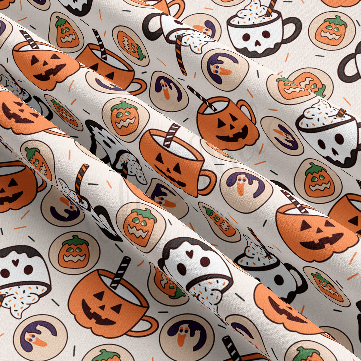 DBP Fabric Double Brushed Polyester Fabric DBP1874 halloween