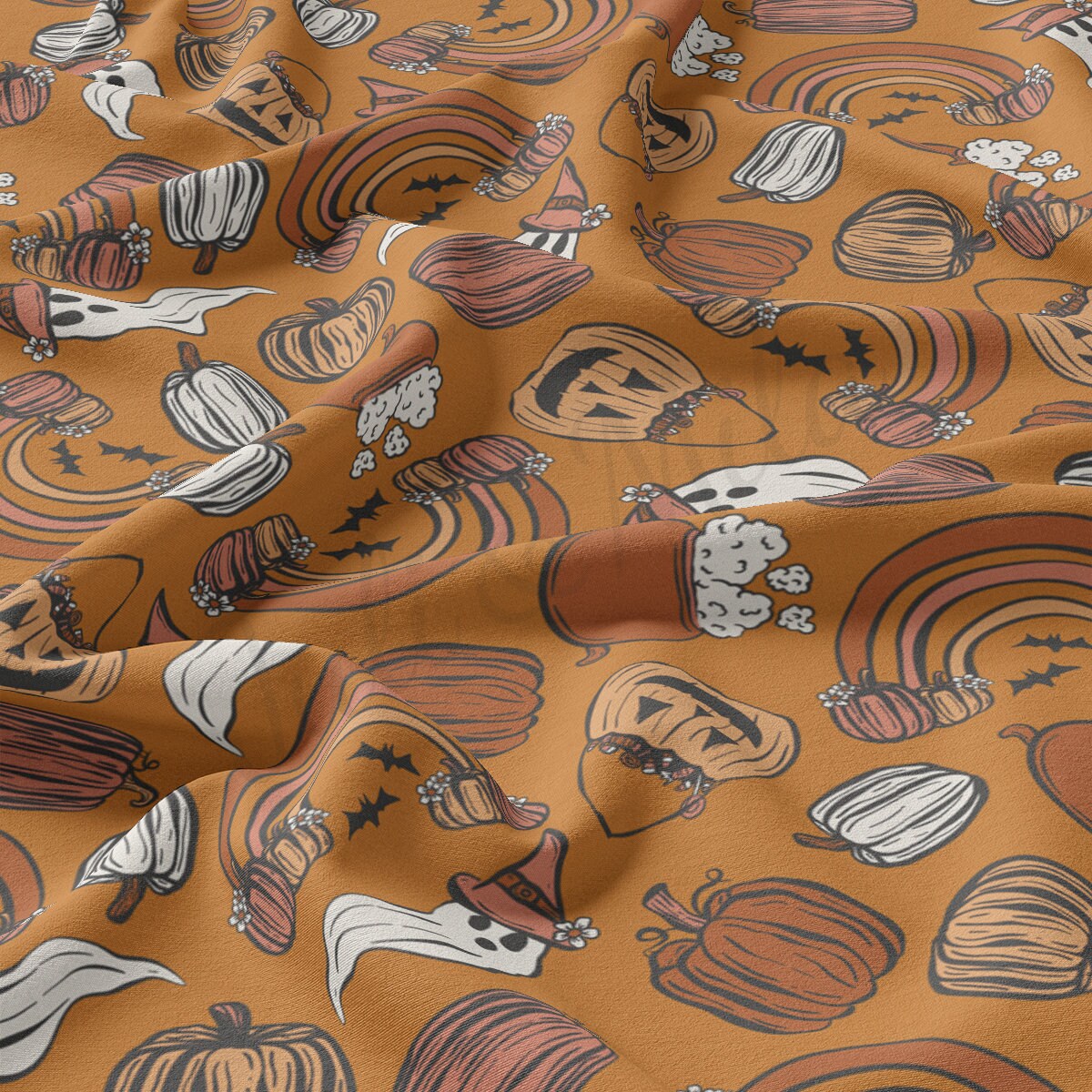 DBP Fabric Double Brushed Polyester Fabric DBP1875 halloween