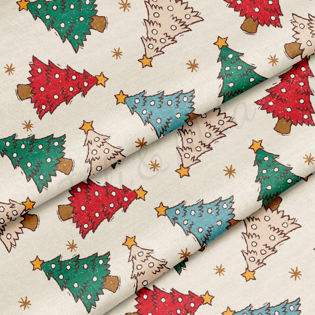 100% Cotton Fabric By the Yard Printed in USA Cotton Sateen -  Cotton christmas СTN1860