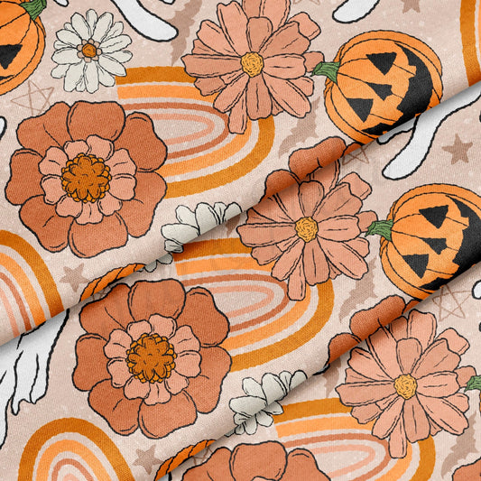 100% Cotton Fabric By the Yard Printed in USA Cotton Sateen -  Cotton Halloween  СTN1889