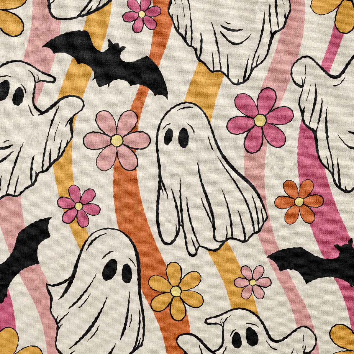 100% Cotton Fabric By the Yard Printed in USA Cotton Sateen -  Cotton Halloween  СTN1871