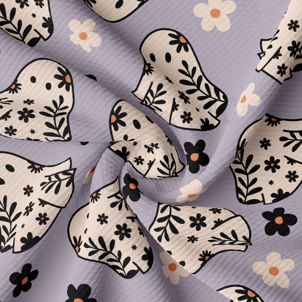 Fall Halloween  Bullet Textured Fabric AA1914 ghosts