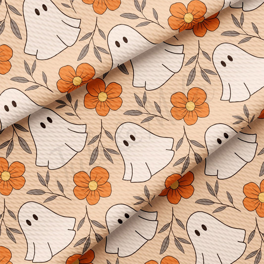 Fall Halloween  Bullet Textured Fabric  AA1940  ghosts