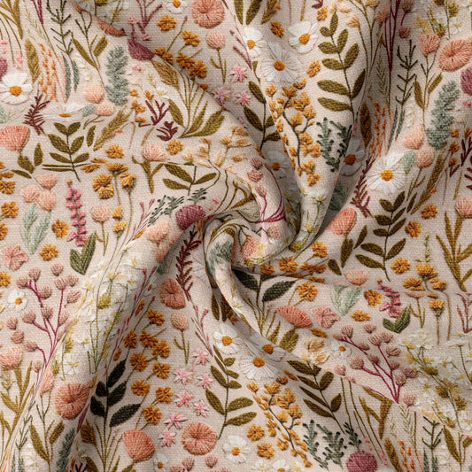 Floral Double Brushed Polyester Fabric DBP1979