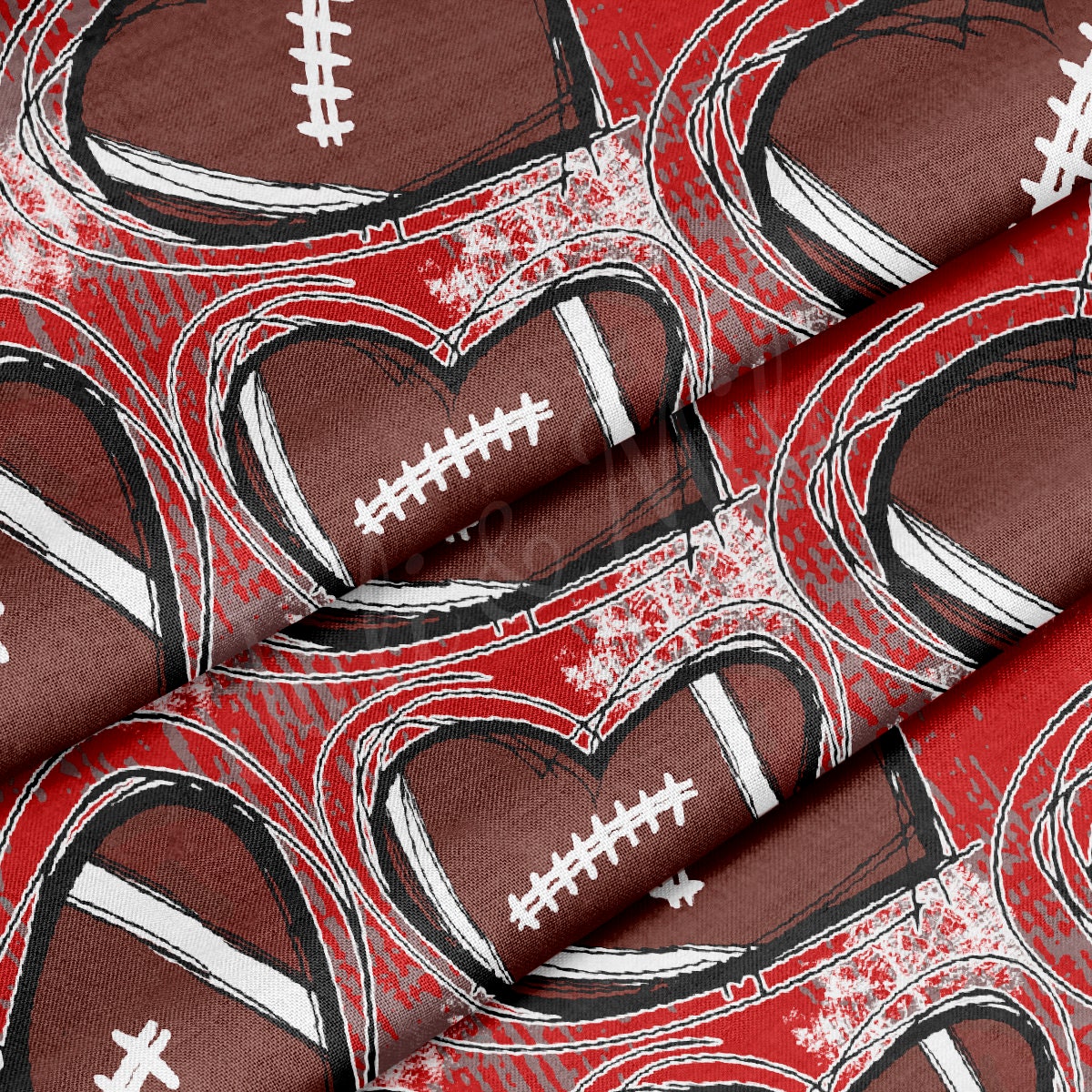 Football 100% Cotton Fabric By the Yard Printed in USA Cotton Sateen -  Cotton Printed СTN1989 Sport