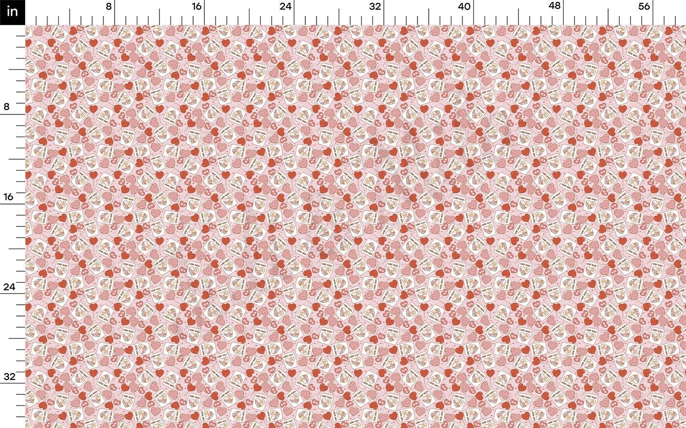 DBP Fabric Double Brushed Polyester DBP2089 Valentine's Day