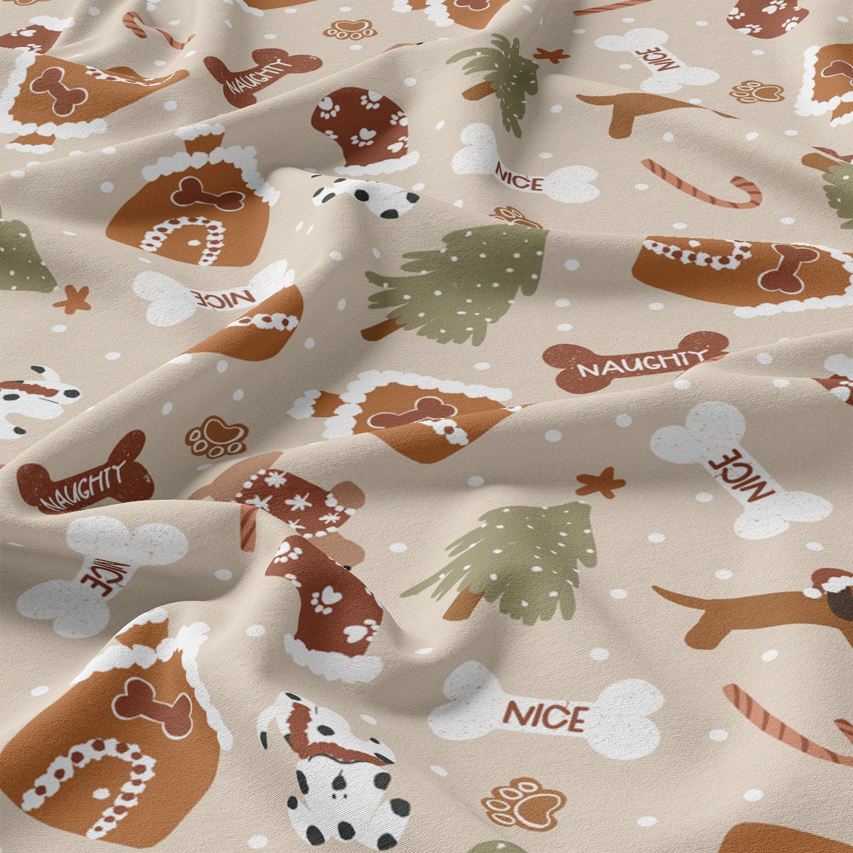 DBP Fabric Double Brushed Polyester DBP2130 Christmas