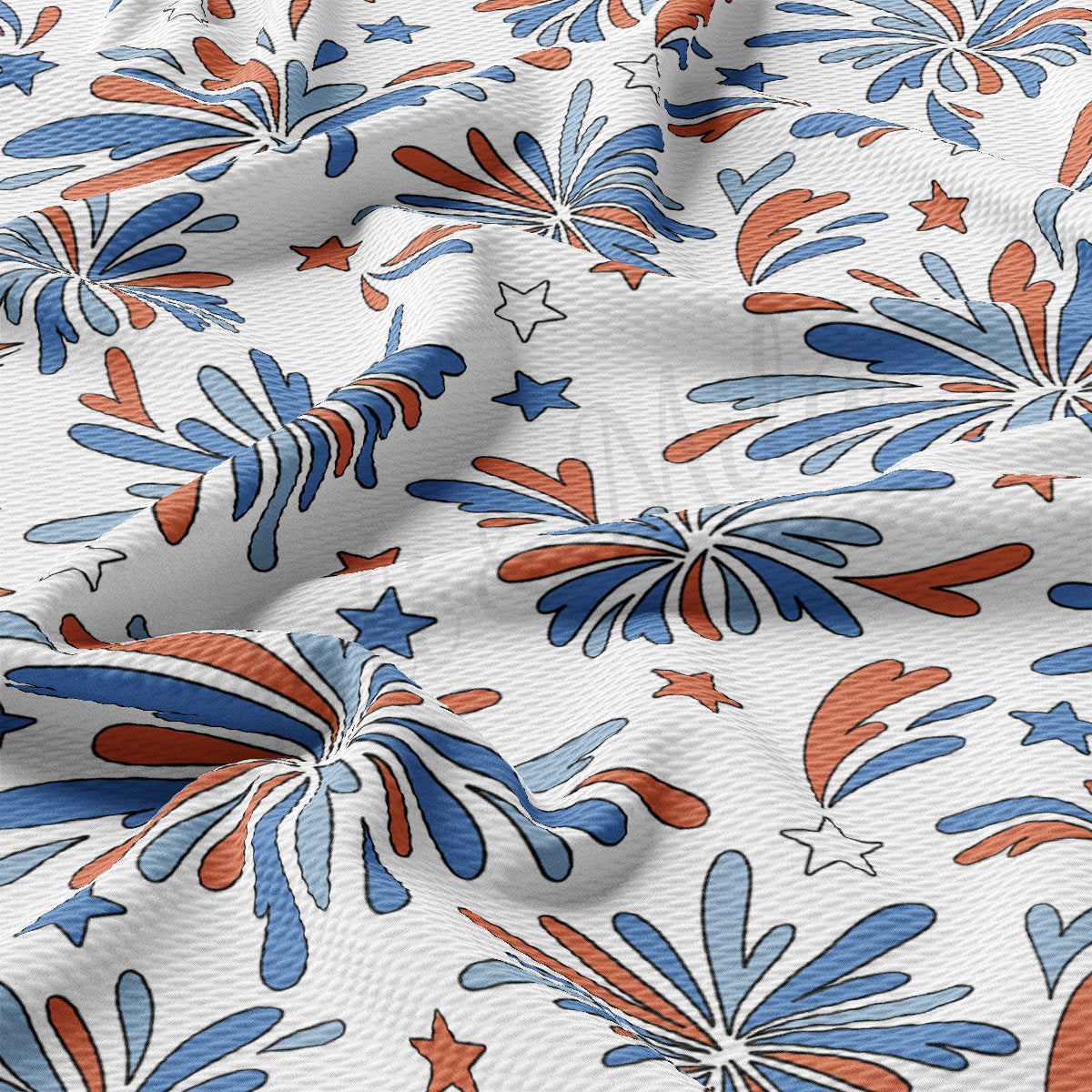 4th of July Patriotic Bullet Fabric AA2178