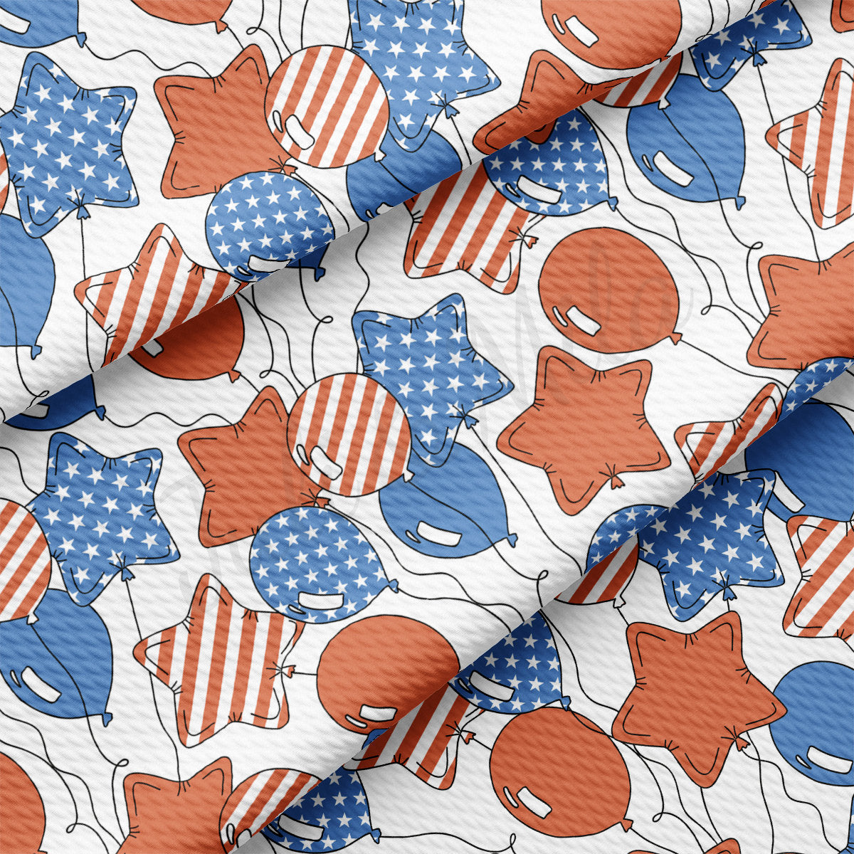 4th of July Patriotic Bullet Fabric AA2187