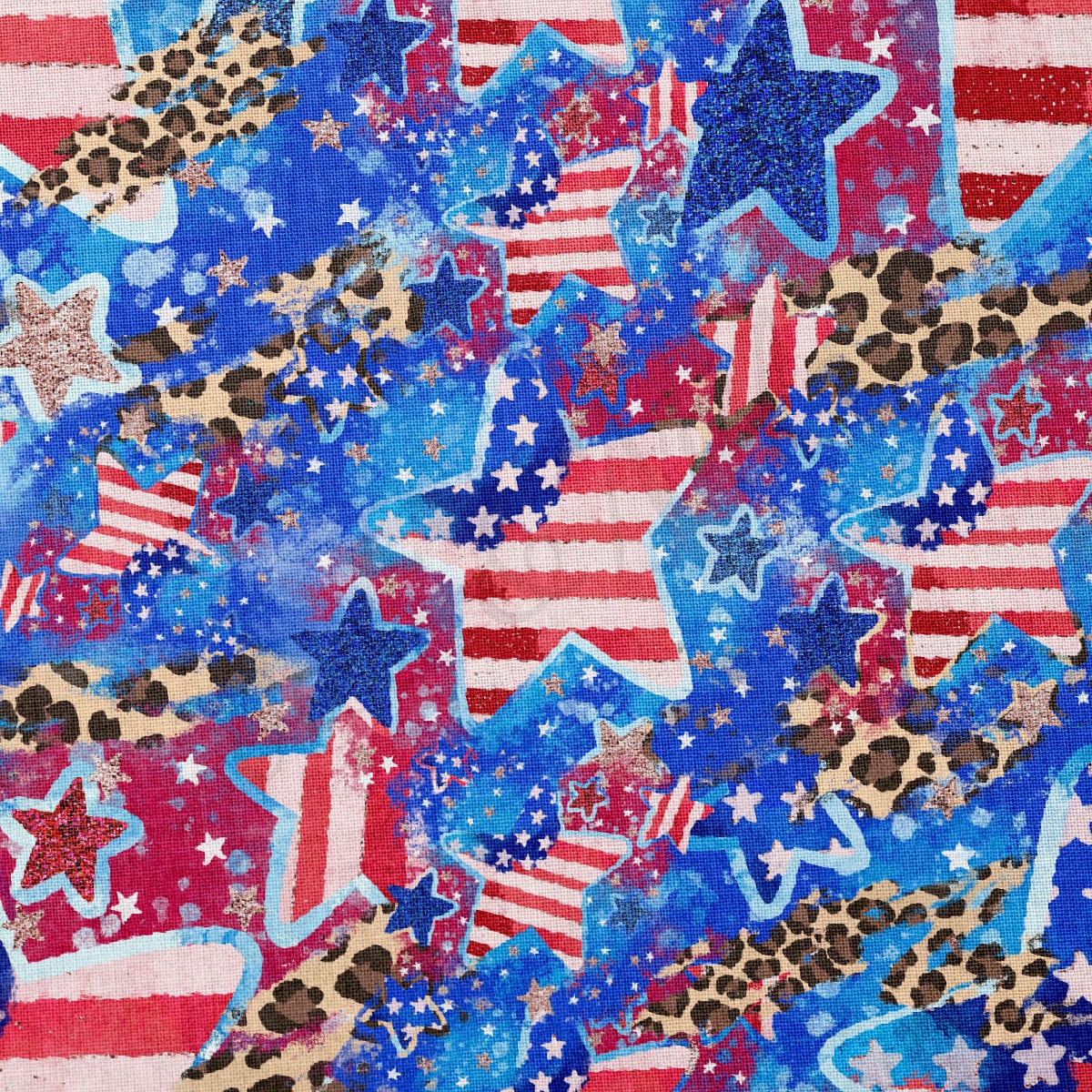 100% Cotton Fabric 4th of July Patriotic CTN2136