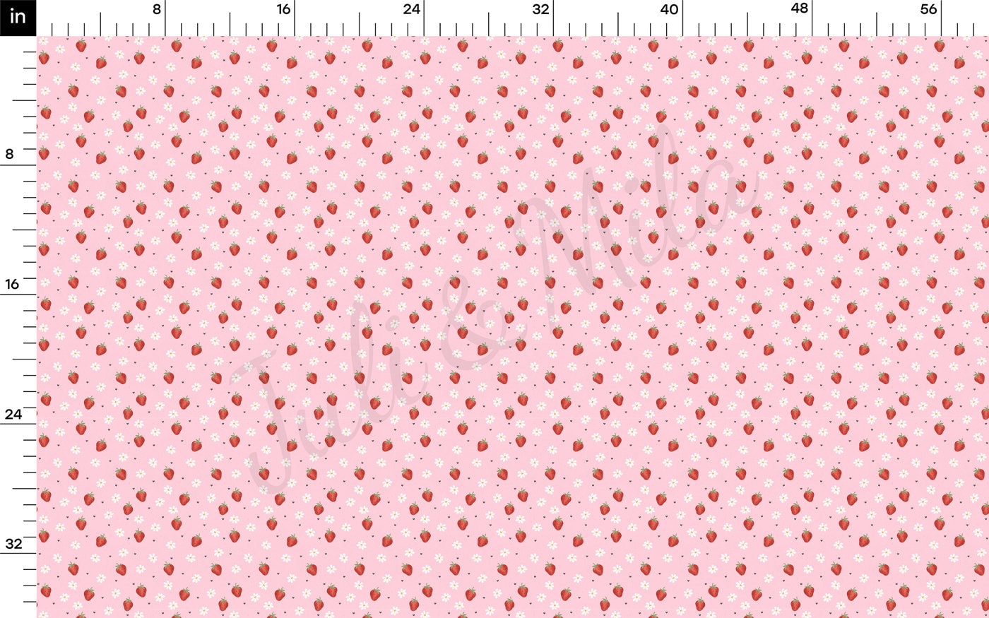 100% Cotton Fabric CTN2255 Strawberry