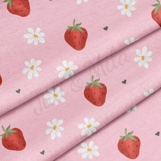 100% Cotton Fabric CTN2255 Strawberry