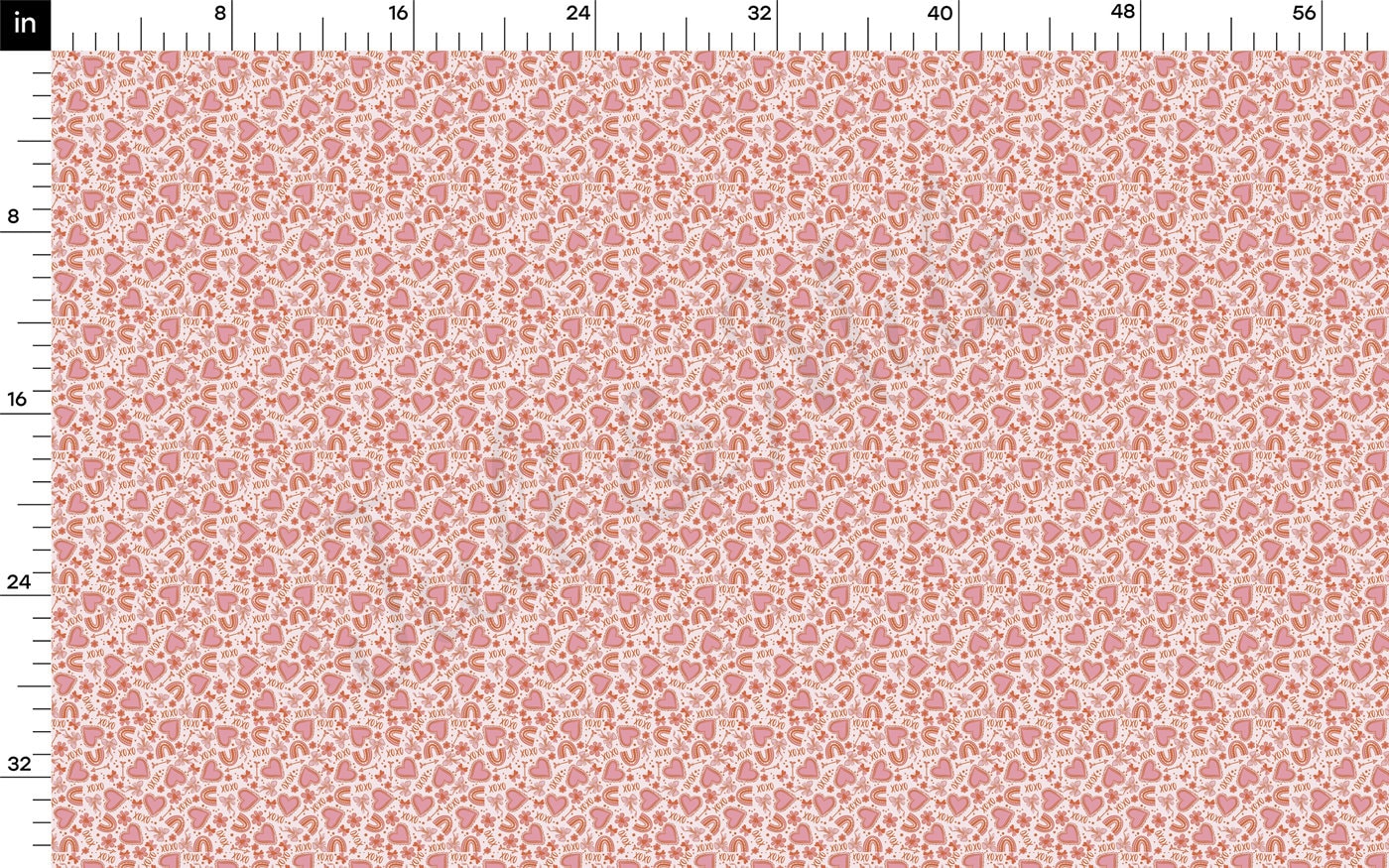 DBP Fabric Double Brushed Polyester DBP2218 Valentine's Day