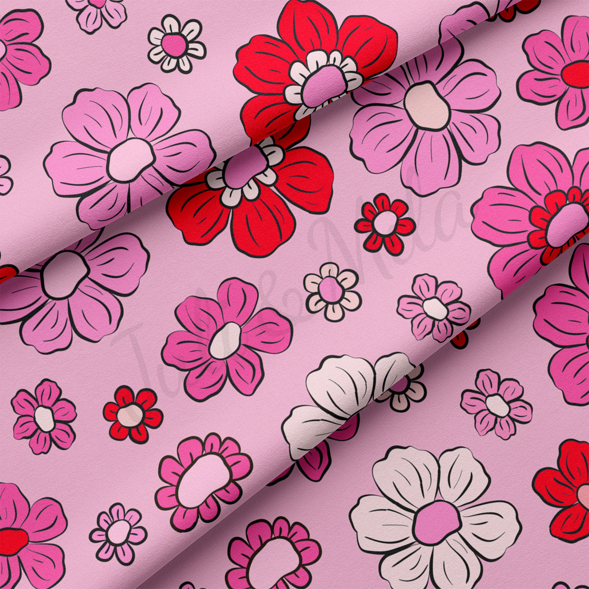 DBP Fabric Double Brushed Polyester DBP2242 Valentine's Day