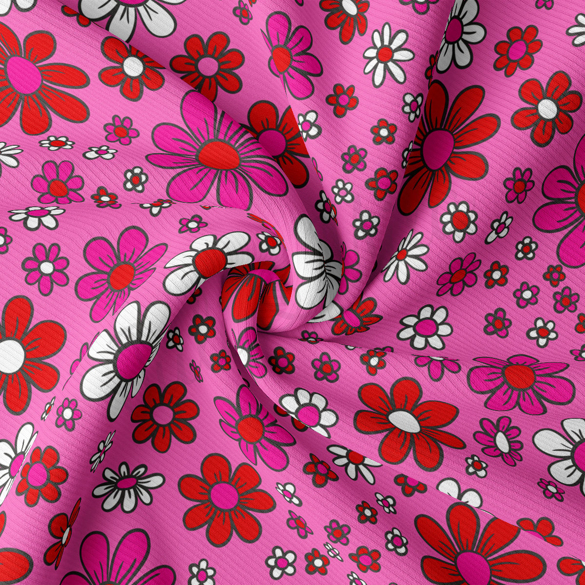 Rib Knit Fabric  RBK2212 Valentine's Day