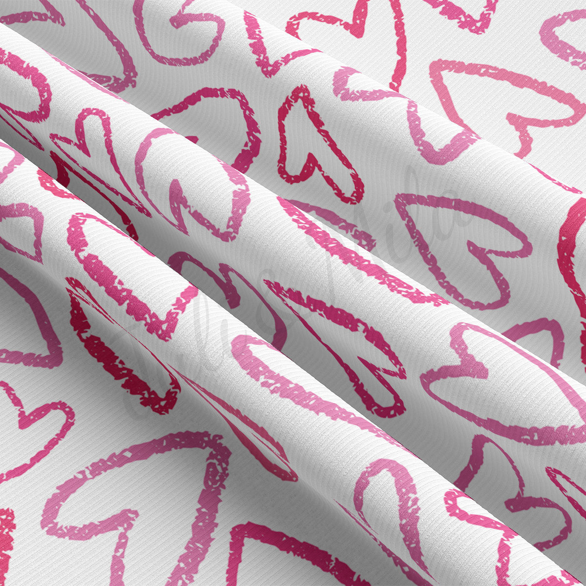 Rib Knit Fabric  RBK2217 Valentine's Day