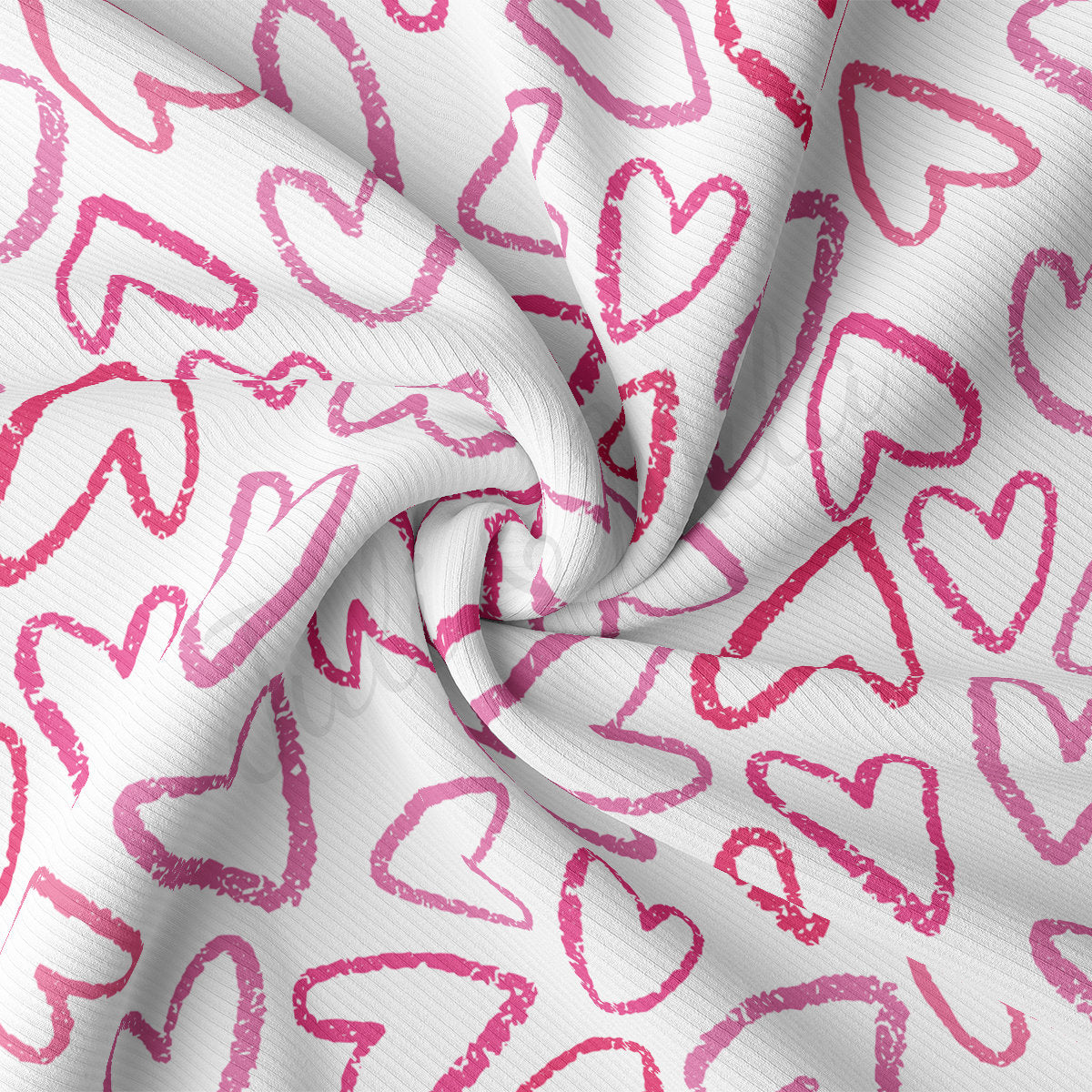 Rib Knit Fabric  RBK2217 Valentine's Day