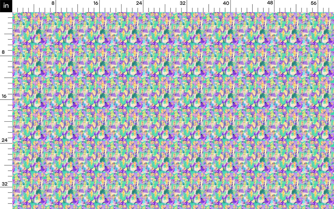 DBP Fabric Double Brushed Polyester DBP2124 Mardi Gras