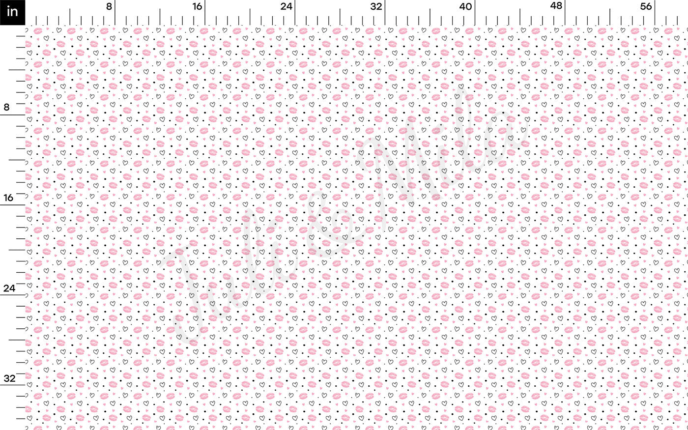 Rib Knit Fabric RBK2227 Valentine's Day