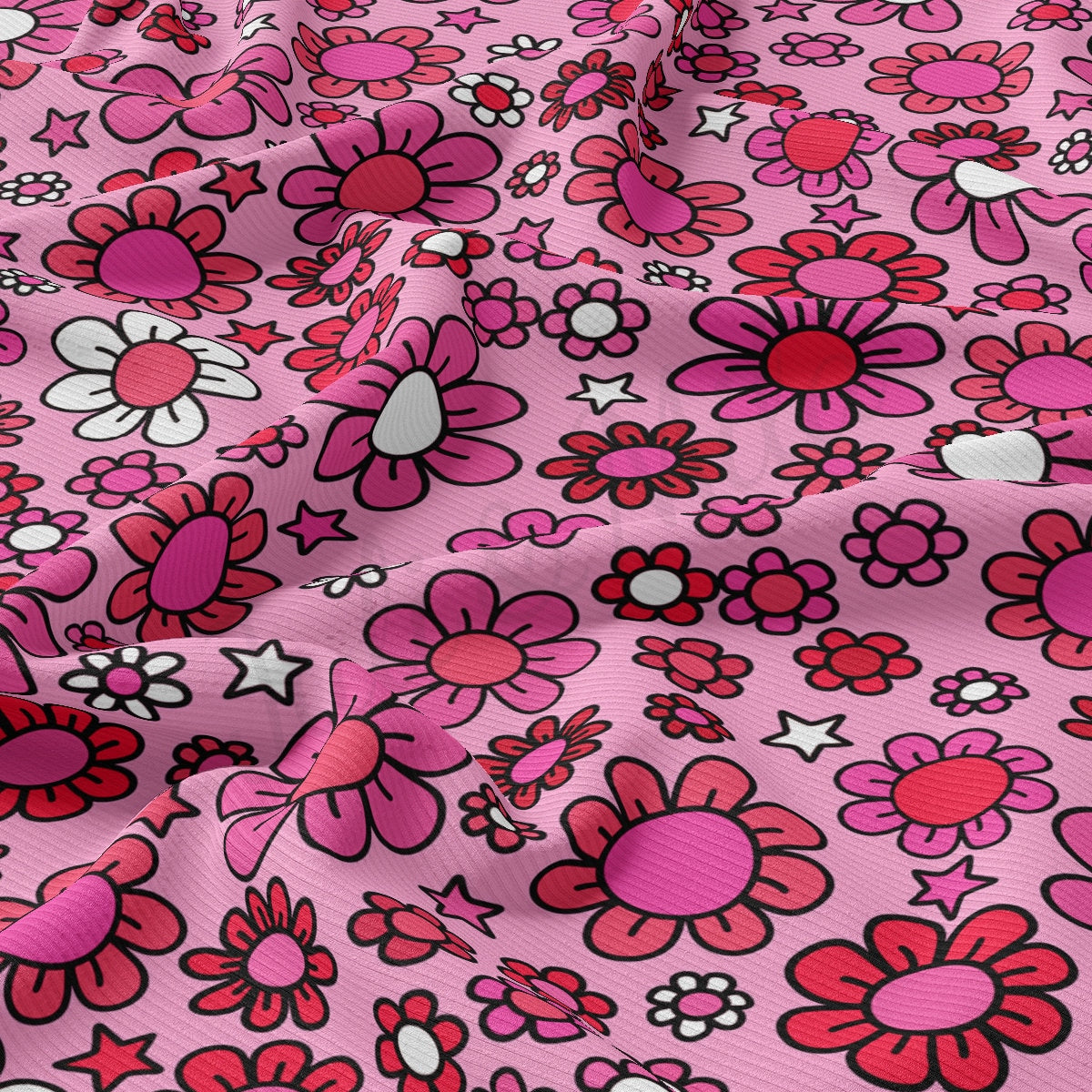 Rib Knit Fabric  RBK2228 Valentine's Day