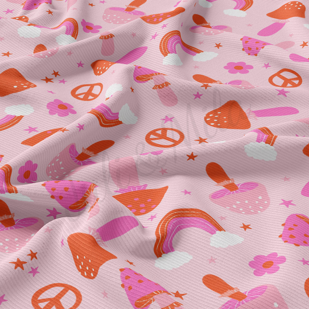 Rib Knit Fabric  RBK2230 Valentine's Day