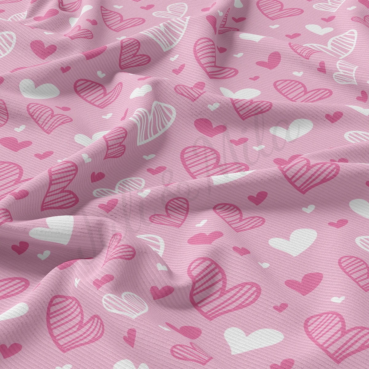 Rib Knit Fabric RBK2236 Valentine's Day