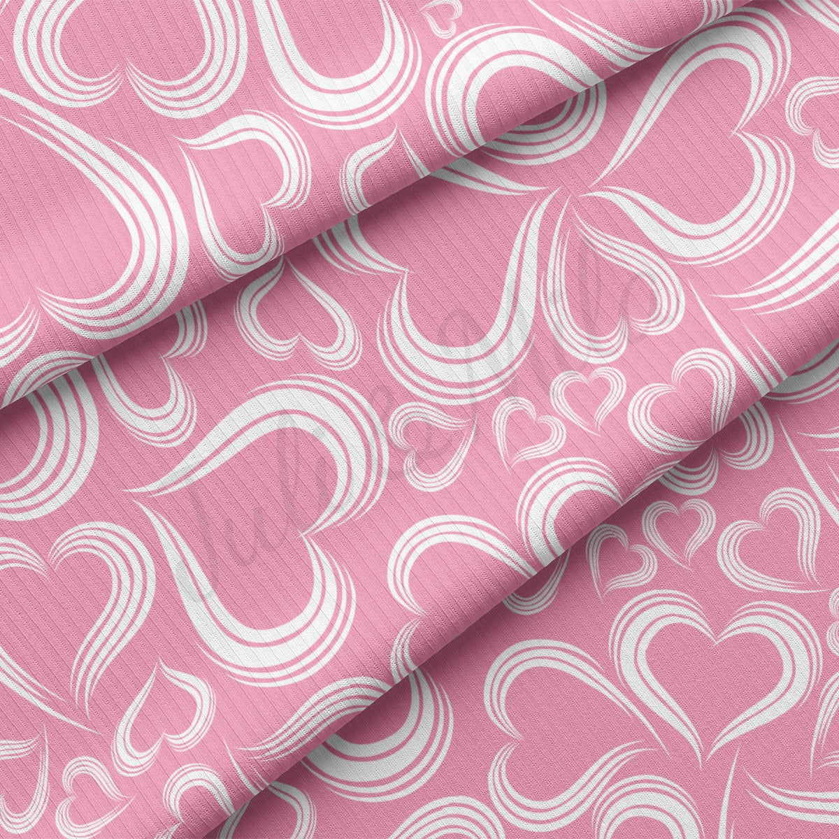 Rib Knit Fabric  RBK2237 Valentine's Day