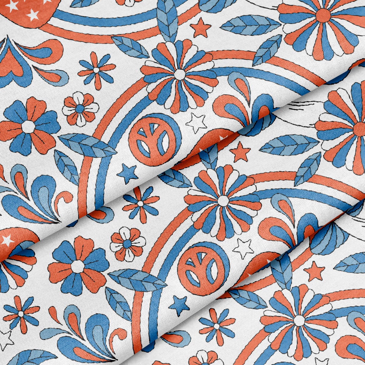 100% Cotton Fabric  CTN2190 4th of July Patriotic