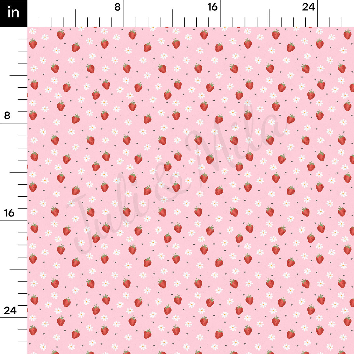 100% Cotton Fabric CTN2255 Strawberry