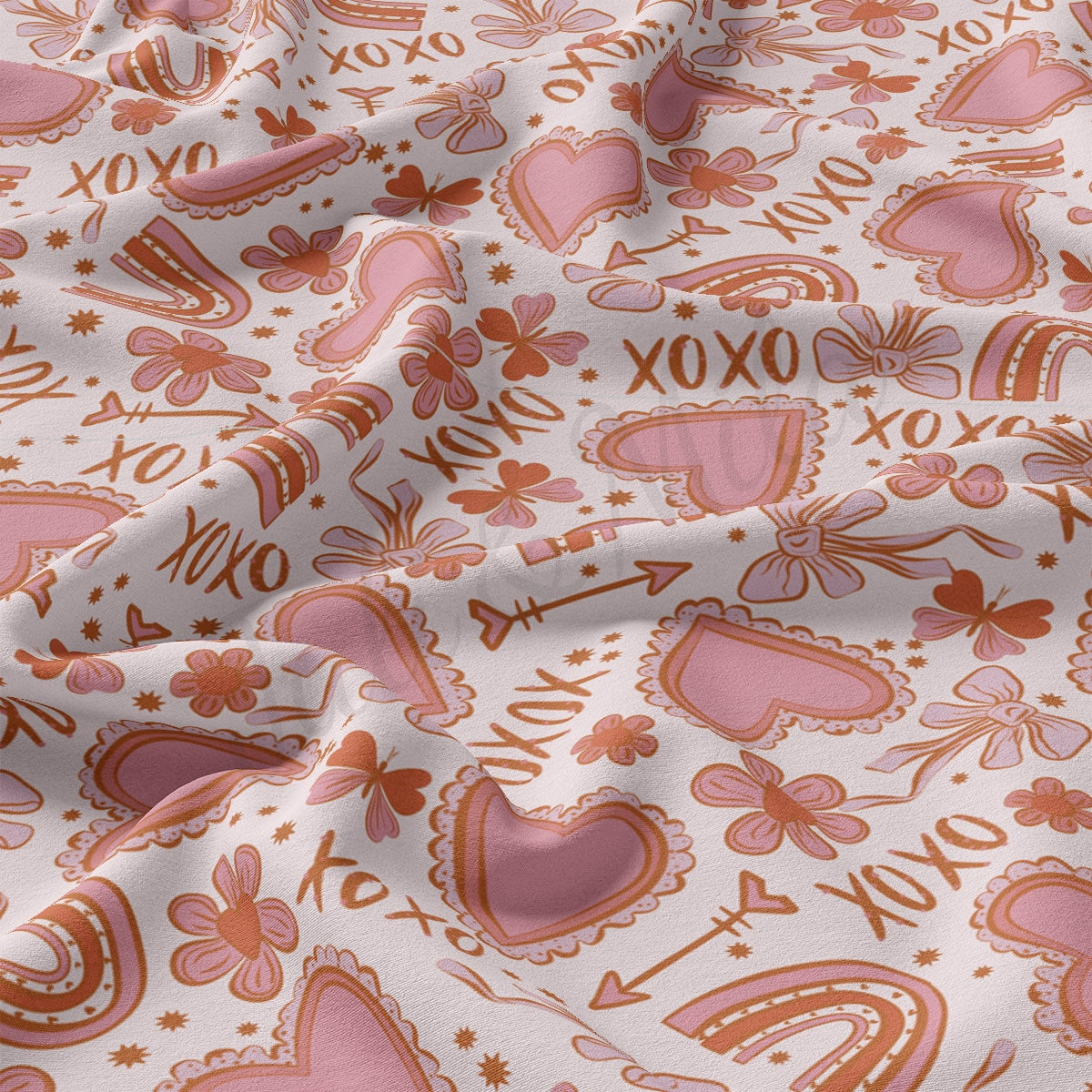 DBP Fabric Double Brushed Polyester DBP2218 Valentine's Day