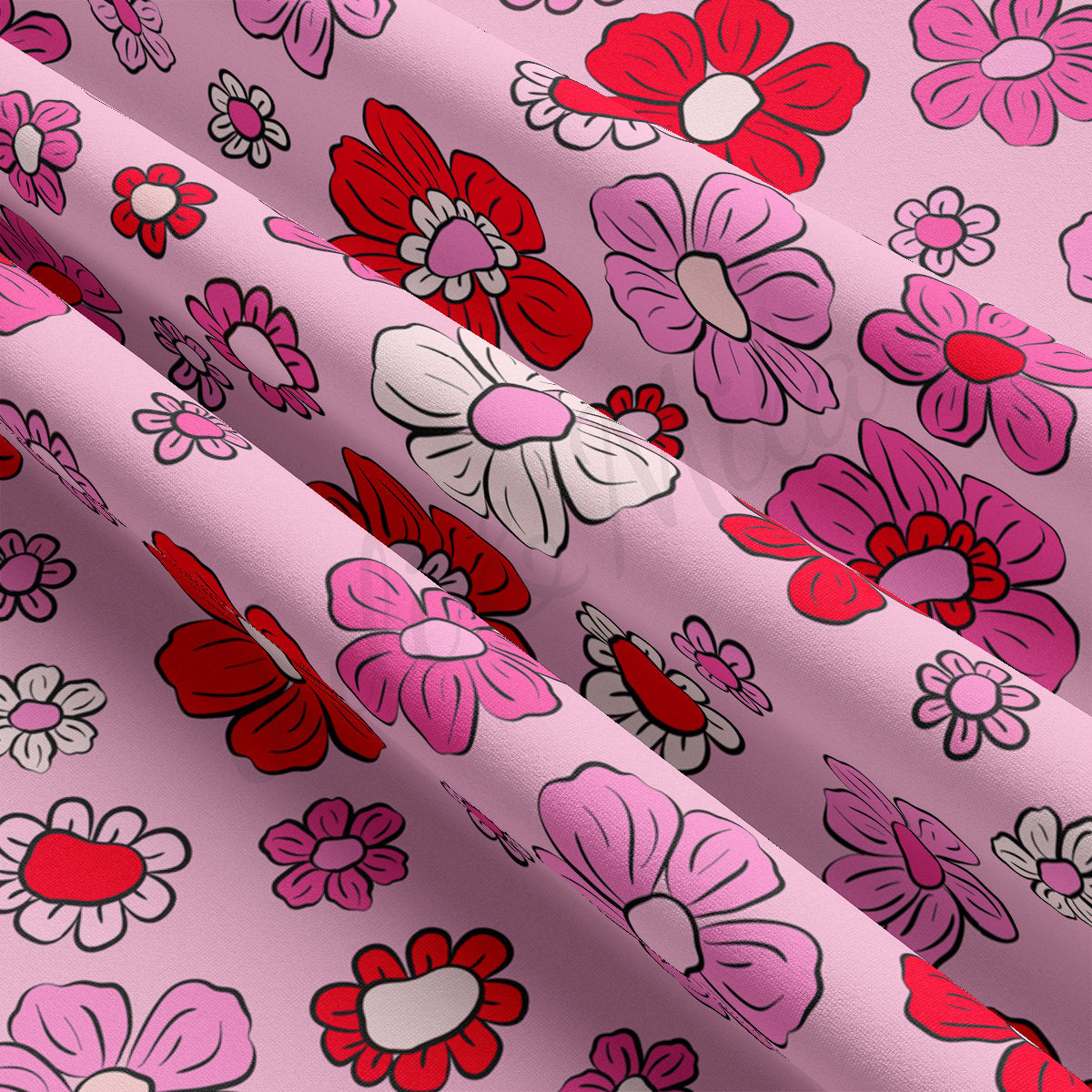 DBP Fabric Double Brushed Polyester DBP2242 Valentine's Day