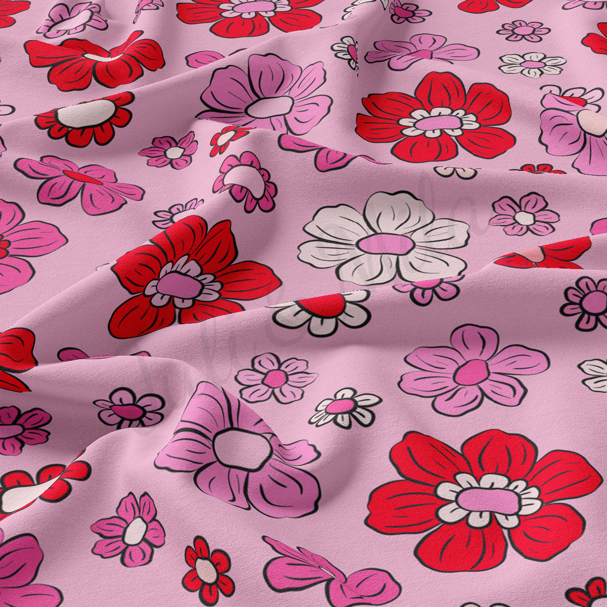 DBP Fabric Double Brushed Polyester DBP2242 Valentine's Day