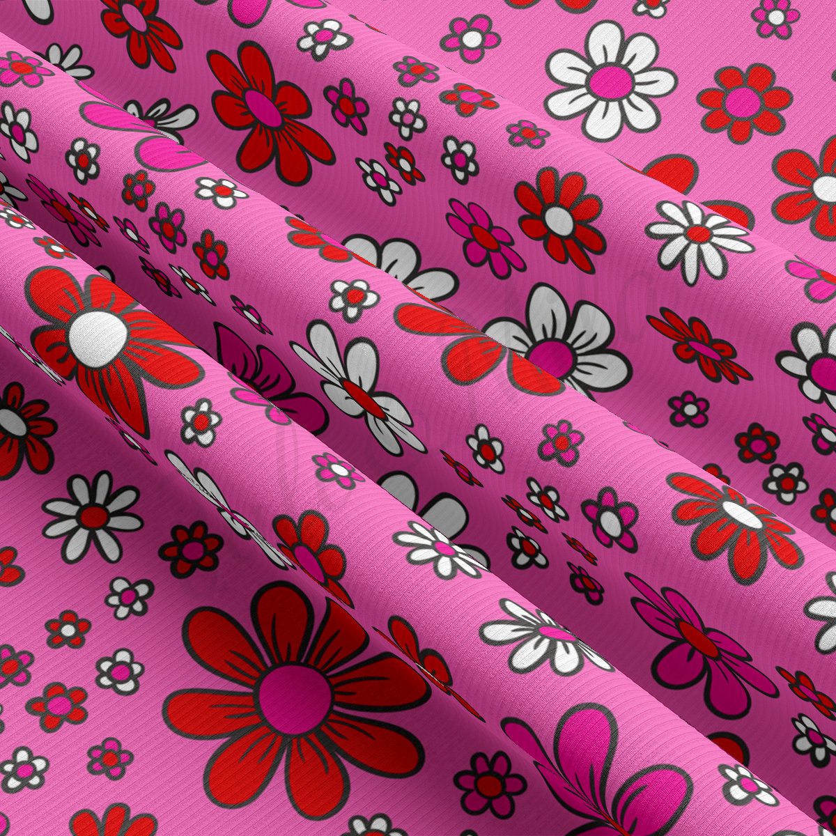 Rib Knit Fabric  RBK2212 Valentine's Day