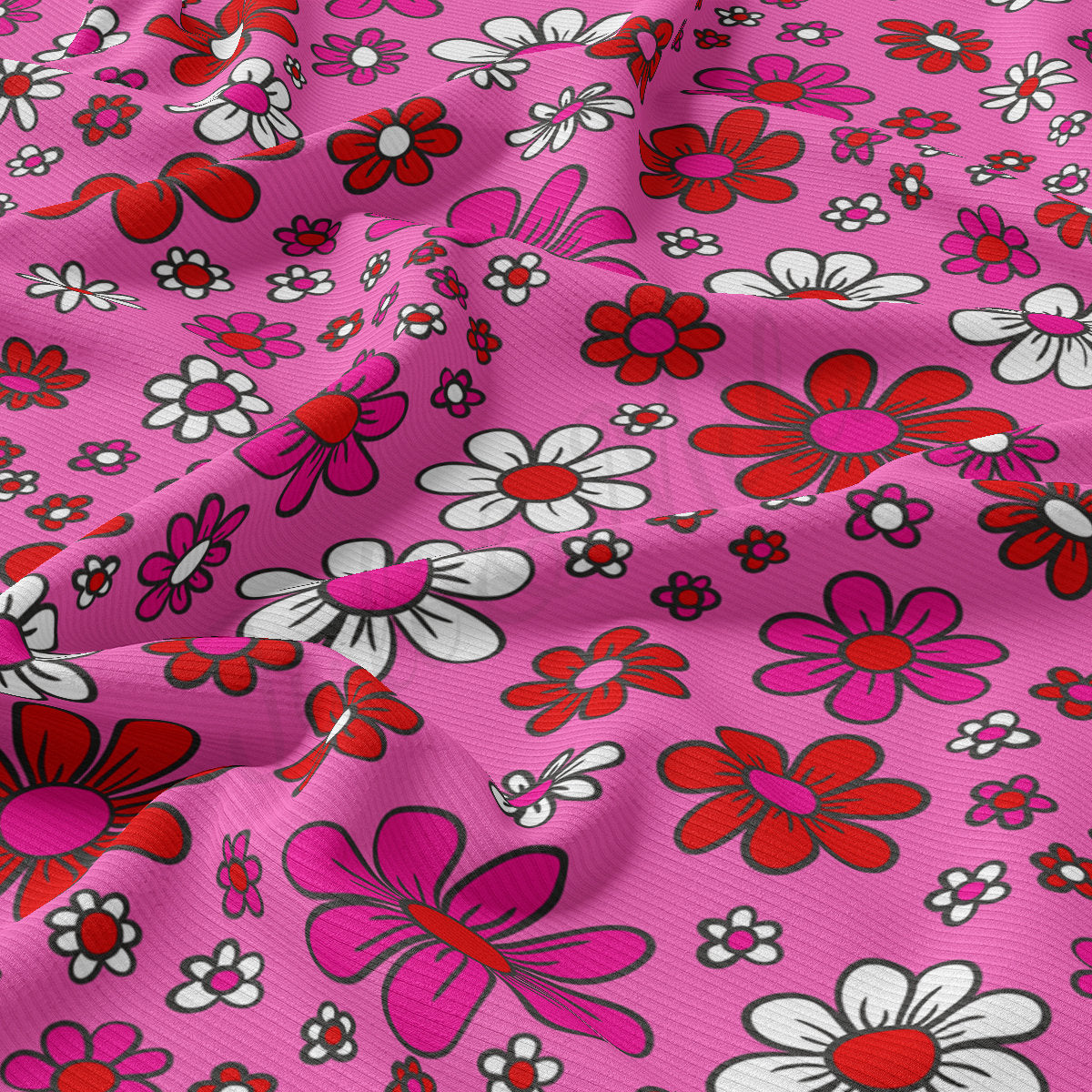 Rib Knit Fabric  RBK2212 Valentine's Day