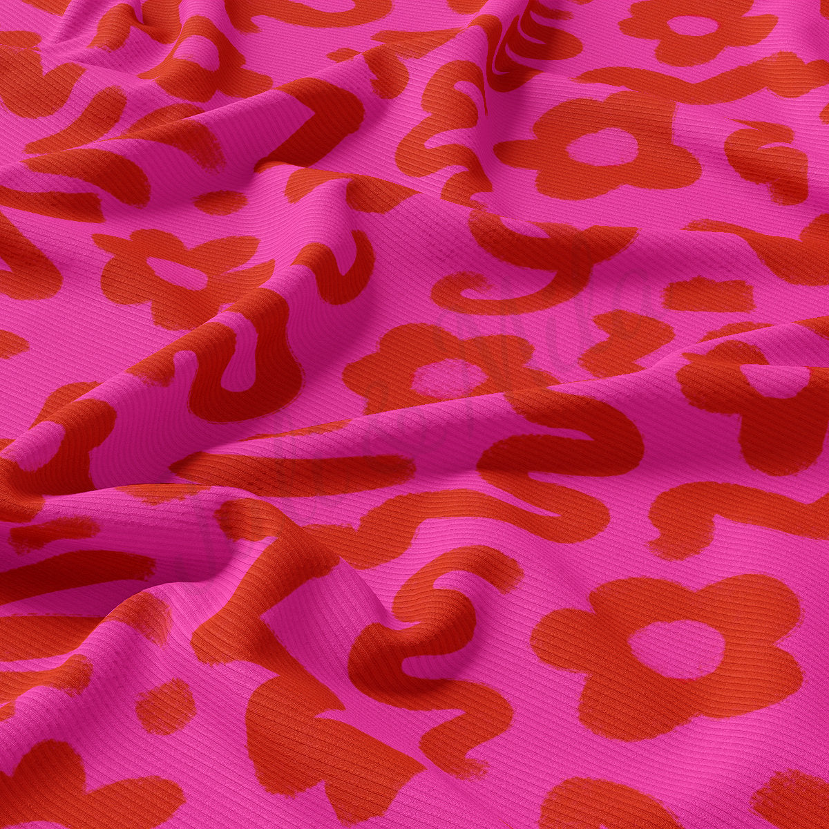 Rib Knit Fabric RBK2213 Valentine's Day