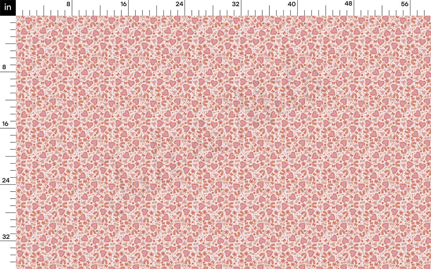 Rib Knit Fabric  RBK2218 Valentine's Day