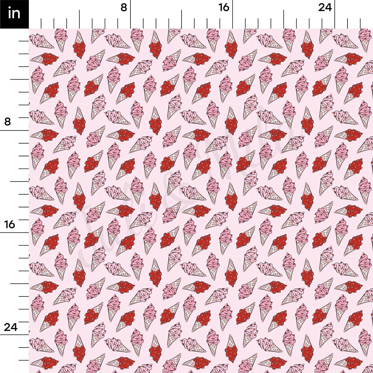 Rib Knit Fabric  RBK2225 Valentine's Day