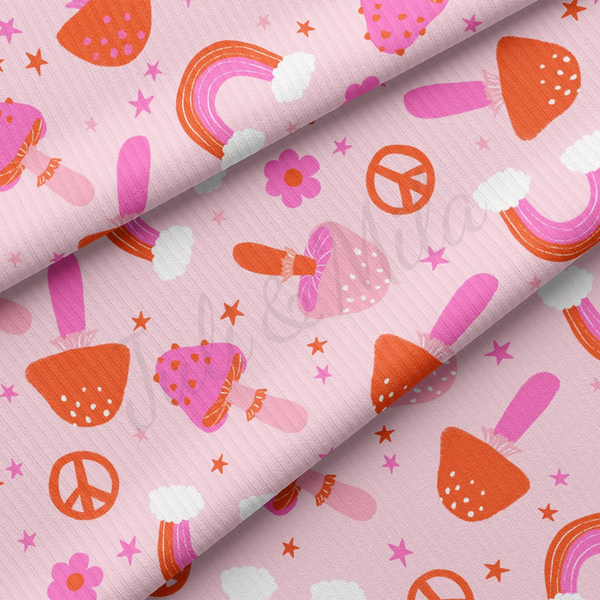 Rib Knit Fabric  RBK2230 Valentine's Day