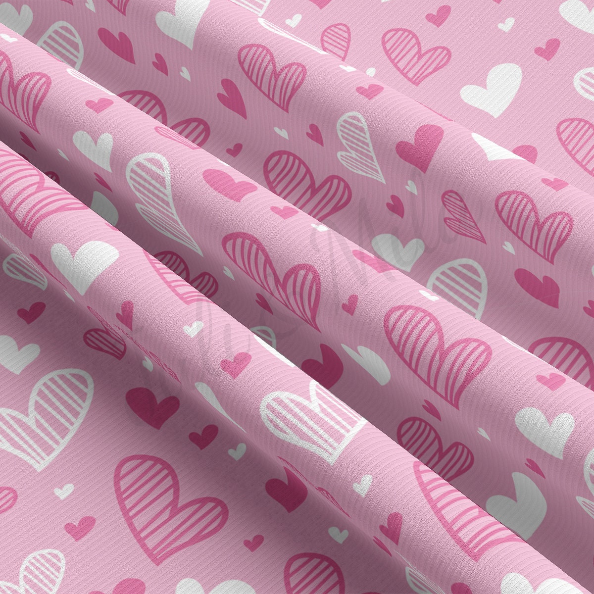 Rib Knit Fabric RBK2236 Valentine's Day