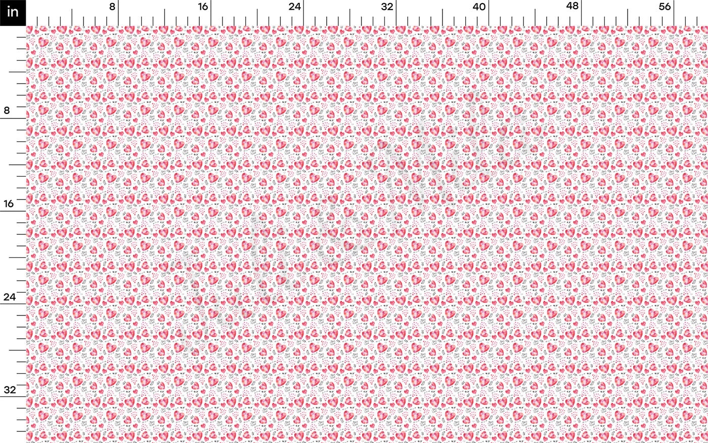 Rib Knit Fabric RBK2259 Valentine's Day