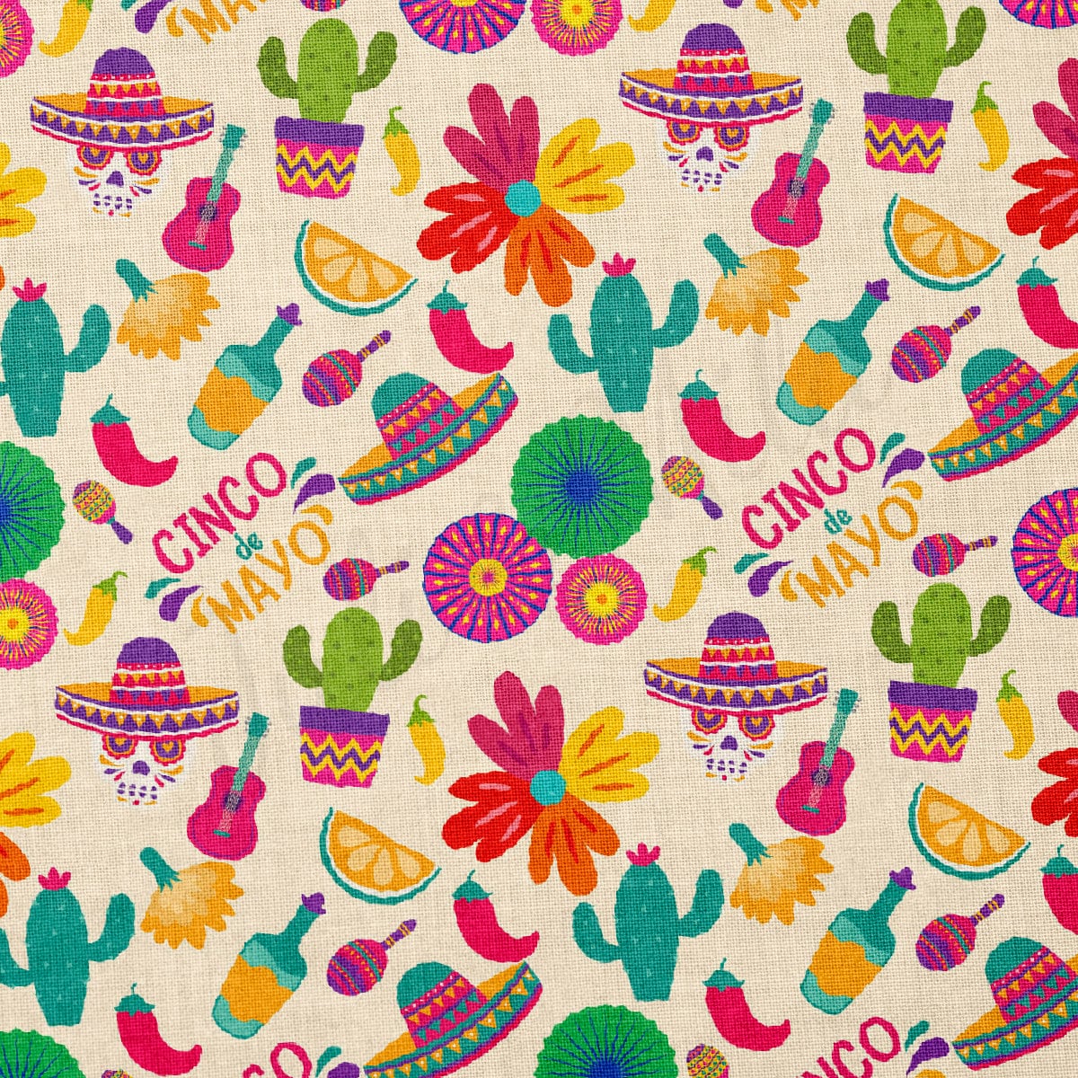 100% Cotton Fabric CTN2267 Cinco De Mayo Serape